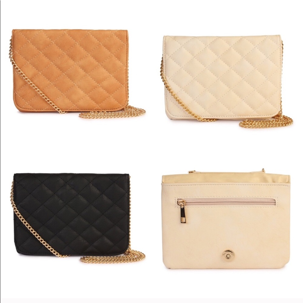 Quilted crossbody/ clutch bag